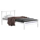 Cama De Aço Solteiro Tubular 0.78 Branca Jane Shop Jm