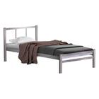 Cama De Aço Solteiro Tubular 0.88 Cinza Jane Shop Jm