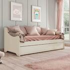 Cama De Babá Com Cama Auxiliar Gavetão Amore Off White
