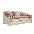 Cama De Babá Com Cama Auxiliar Gavetão Amore Off White