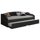 Cama De Babá Solteiro Funny Preto Fosco