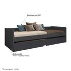 Cama De Babá Solteiro Joy Preto Fosco