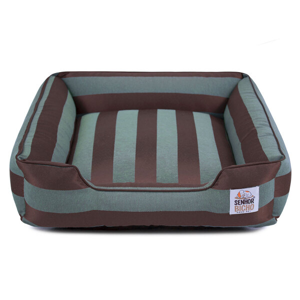 Cama De Cachorro Com Zíper Pandora Jacquard - P - Marrom