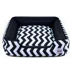 Cama De Cachorro Com Zíper Pandora - P - Chevron Preto