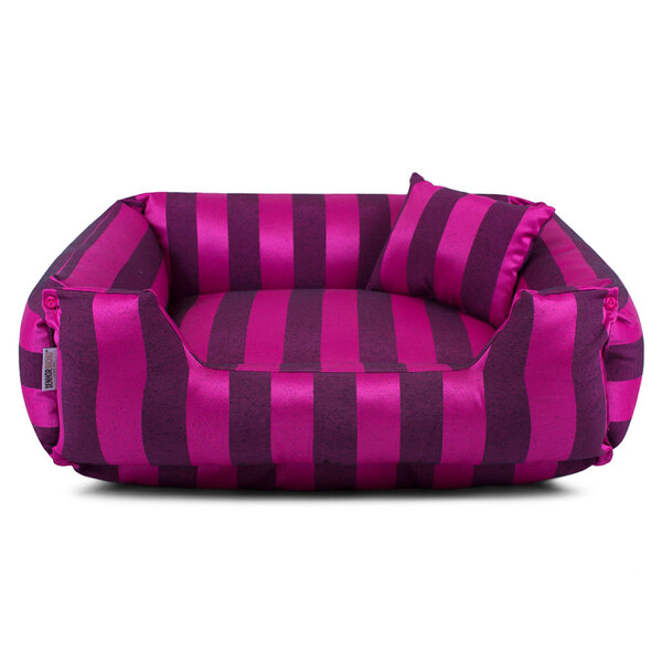 Cama De Cachorro Dupla Face Lola - G - Jacquard Pink