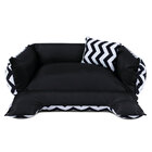 Cama De Cachorro Dupla Face Lola - Gg - Chevron Preto