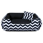 Cama De Cachorro Dupla Face Lola - Gg - Chevron Preto