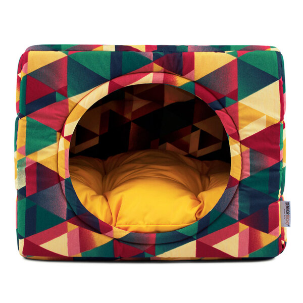 Cama De Cachorro E Gato Toca Iglu Waterblock - M - Geometric