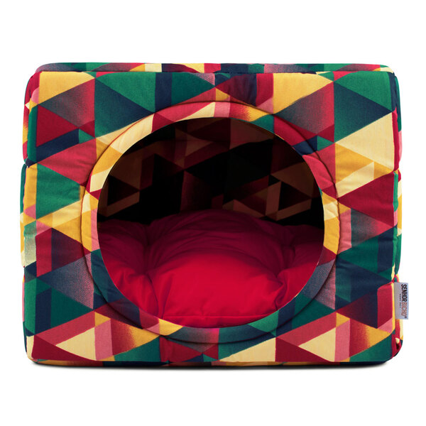 Cama De Cachorro E Gato Toca Iglu Waterblock - P - Geometric