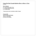 Cama De Cachorro Ou Gato Rosa Estampada Coroa Grande 60cm X 6