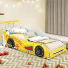 Cama De Carro Infantil Raio Amarelo