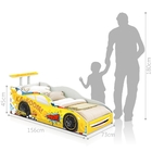 Cama De Carro Infantil Raio Amarelo