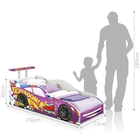 Cama De Carro Infantil Raio Lilás