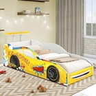 Cama De Carro Solteiro Raio Amarelo