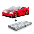 Cama De Carro Vermelho Infantil Basoto Com Colchão Probel Gua