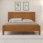 Cama De Casal 100% Mdf 123cm X 175cm Duo Freijó