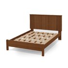 Cama De Casal 100% Mdf 123cm X 175cm Duo Nogueira