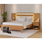 Cama De Casal 100% Mdf 129x241x195cm 2 Mesas De Cabeceira 4 G