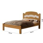 Cama De Casal 100% Mdf 144cm X 195cm X 107cm Nature/ Off White