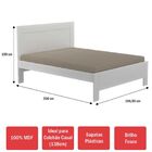 Cama De Casal 100% Mdf 495 Branco - Foscarini