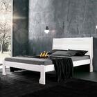 Cama De Casal 100% Mdf Branco Delta Fênix Com Colchão Casal H