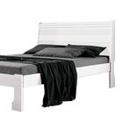 Cama De Casal 100% Mdf Branco Delta Fênix Com Colchão Casal H