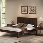 Cama De Casal 112cm X 210cm Em Madeira Maciça Modena Capuccino