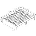 Cama De Casal 140cm Base Aço Artetube A05 Montana/preto - Mpo