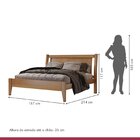 Cama De Casal 160cm Florença Amêndoa Mel
