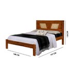 Cama De Casal 206x145x123cm Magnolia Castanho