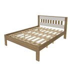 Cama De Casal  Amêndoa/branco