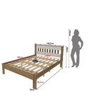Cama De Casal  Amêndoa/branco