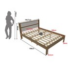 Cama De Casal  Amêndoa/branco