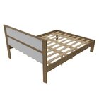 Cama De Casal  Amêndoa/branco