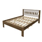 Cama De Casal  Nogal / Branco