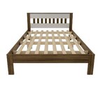 Cama De Casal  Nogal / Branco