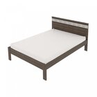 Cama De Casal  Nogal / Branco