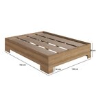 Cama De Casal Box Com Estrado Fixo 140 Xangai Mel