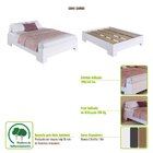 Cama De Casal Box Com Estrado Fixo 140 Xangai Mel