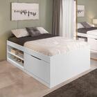 Cama De Casal Box Sapateira Moal Branco