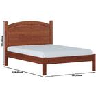 Cama De Casal Bronze - Tamanho (140cm) - Finestra - Imbuia