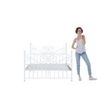 Cama De Casal Clássica Em Ferro Elizabeth Branco