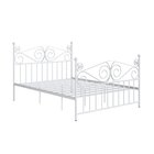 Cama De Casal Clássica Em Ferro Elizabeth Branco