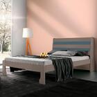 Cama De Casal Com Baú 100% Mdf Grafite Azul Delta Fênix Com C