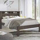 Cama De Casal Com Baú New Ébano