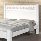 Cama De Casal Com Estrado Reforçado Raissa Branco Off White