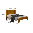 Cama De Casal Dallas Sallêto Cedro