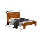 Cama De Casal Dallas Sallêto Nogal