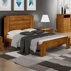 Cama De Casal Dallas Sallêto Nogal