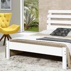 Cama De Casal De Madeira Maciça Branca